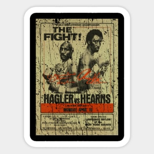 Marvelous marvin hegler vs hearns 70S - VINTAGE RETRO STYLE Sticker